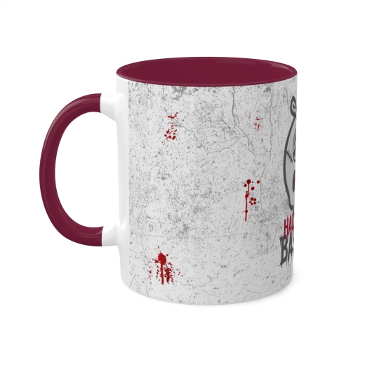 Tasse &quote;HalloweenBastler&quote; | dunkel rot