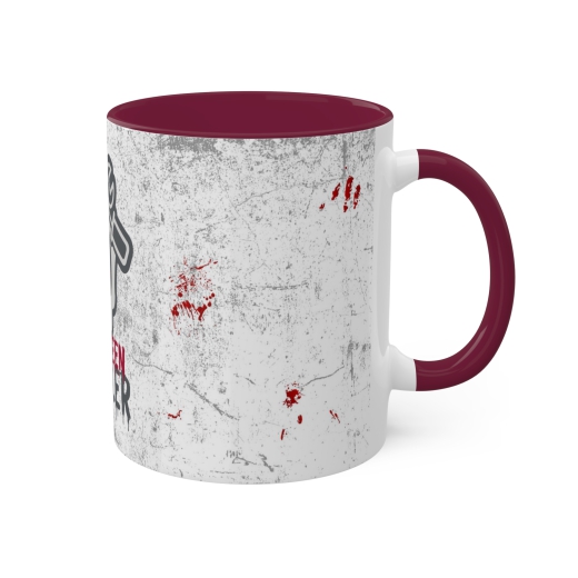 Tasse &quote;HalloweenBastler&quote; | dunkel rot