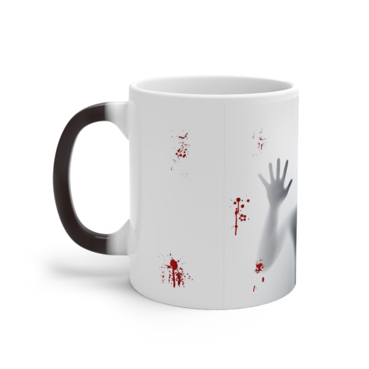 Farbwechsel-Tasse &quote;Schattenmann&quote; | schwarz