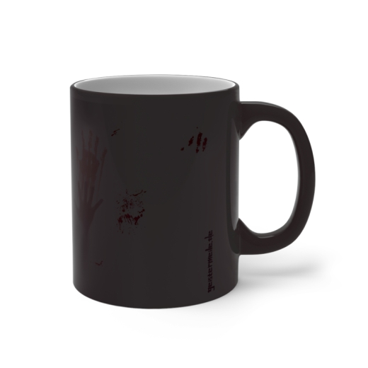 Farbwechsel-Tasse &quote;Schattenmann&quote; | schwarz