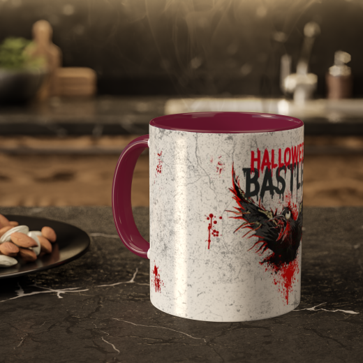 Tasse &quote;Krähe&quote; | dunkel rot