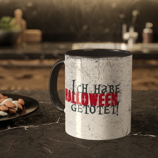 Tasse &quote;Halloween getötet&quote; | schwarz