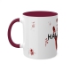 Tasse &quote;Hand&quote; | dunkel rot