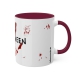 Tasse &quote;Hand&quote; | dunkel rot