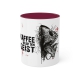 Tasse &quote;Kaffee belebt den Geist&quote; | dunkel rot
