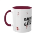 Tasse &quote;Kaffee belebt den Geist&quote; | dunkel rot