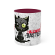Tasse &quote;Katze&quote; | dunkel rot