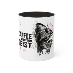 Tasse &quote;Kaffee belebt den Geist&quote; | schwarz