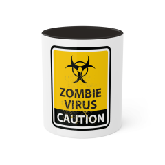 Tasse &quote;ZOMBIE VIRUS&quote; | schwarz