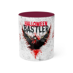 Tasse &quote;Krähe&quote; | dunkel rot